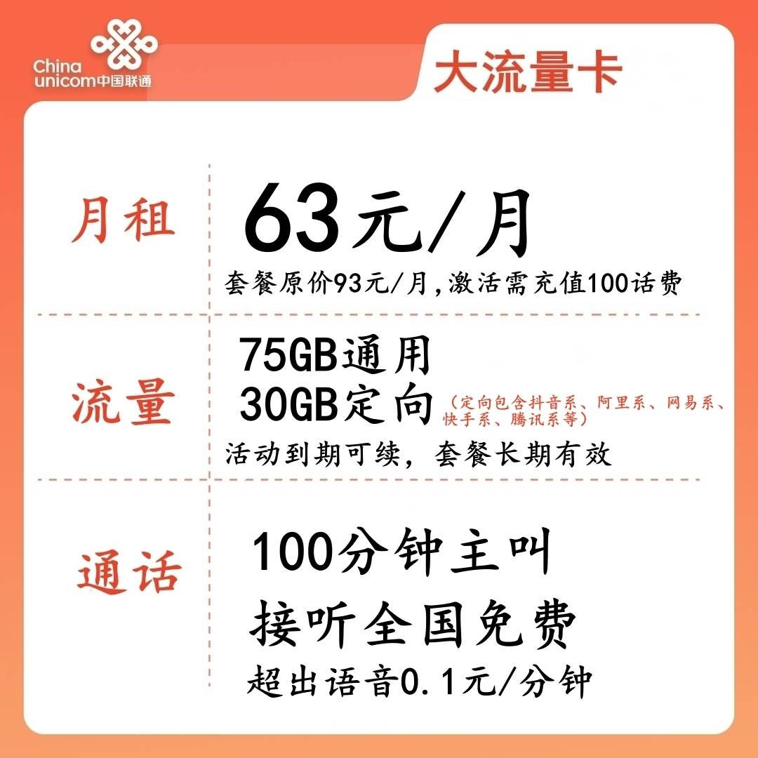 LH靓号1688/1818（63）丨63元105G全国流量+100分钟国内通话-172号卡-号卡极团-号卡联盟-卡业联盟-号易