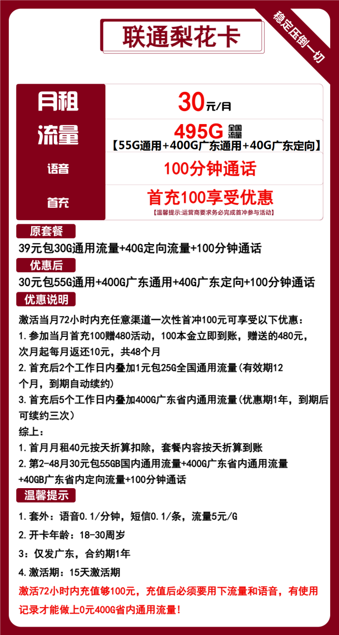 联通梨花卡-小可网络科技-号卡极团-号卡联盟