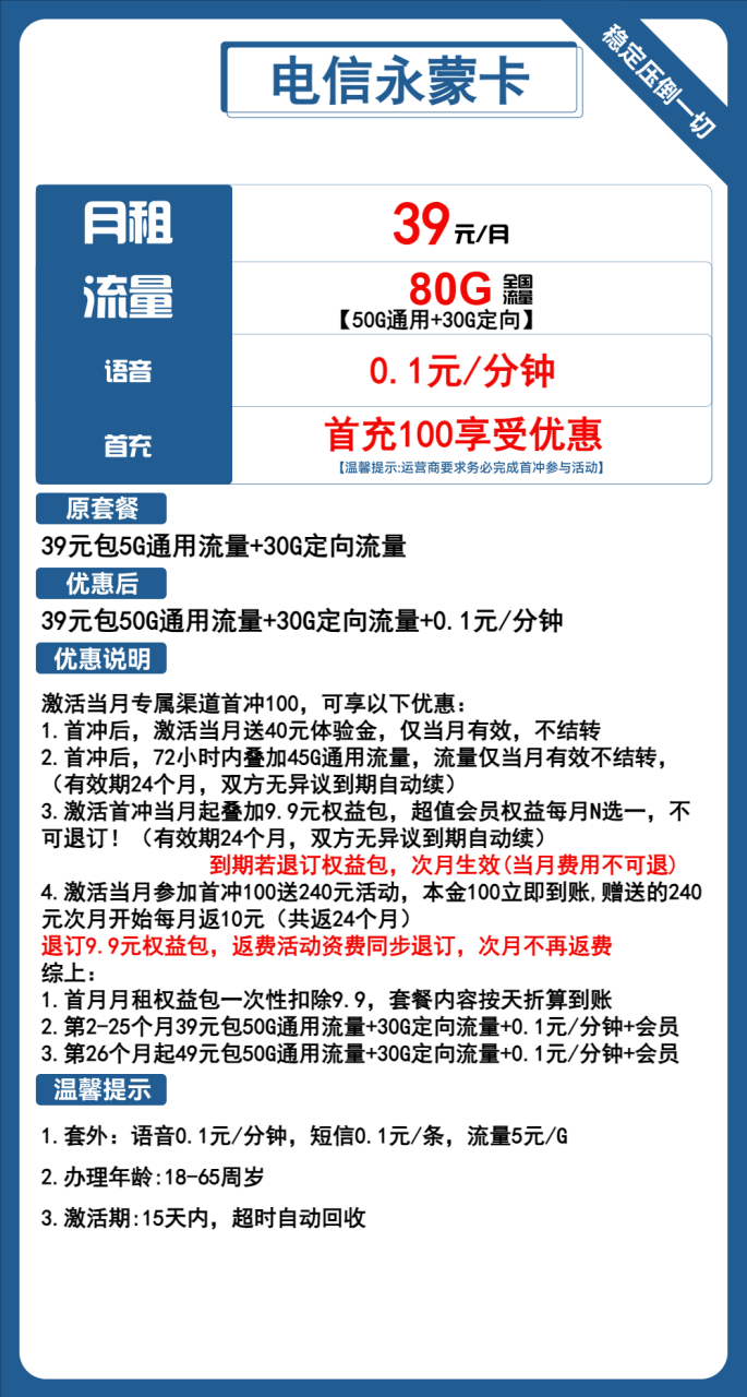 电信永蒙卡-小可网络科技-号卡极团-号卡联盟