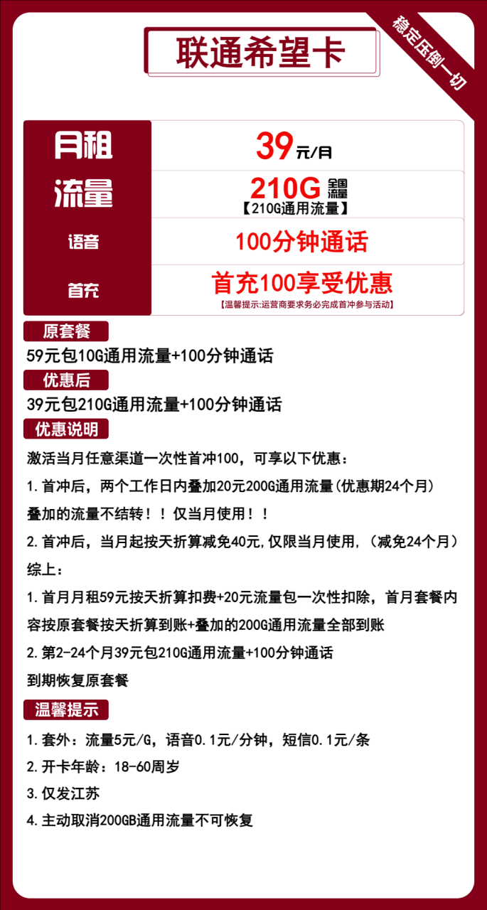 联通希望卡-小可网络科技-号卡极团-号卡联盟